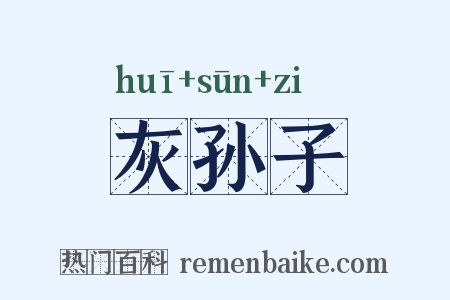 灰孙子是什么意思的图片